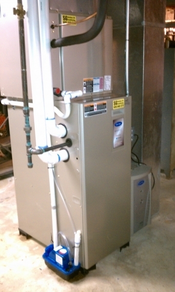 Carrier Furnace installation in a Princeton, NJ home